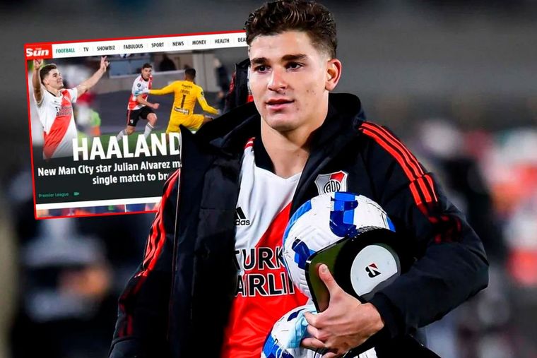 Los seis goles de Julián Álvarez dieron la vuelta al mundo y los hinchas del Manchester City explotaron de alegría.