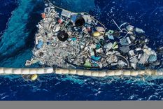 residuos plásticos en el océano Foto: The Ocean Cleanup