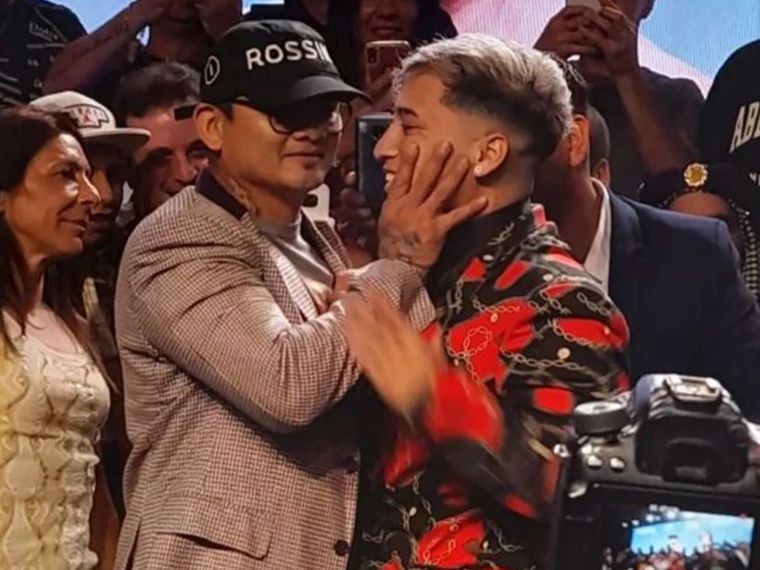 Maidana y Cabrera en la presentación del combate. Foto: Redes Sociales