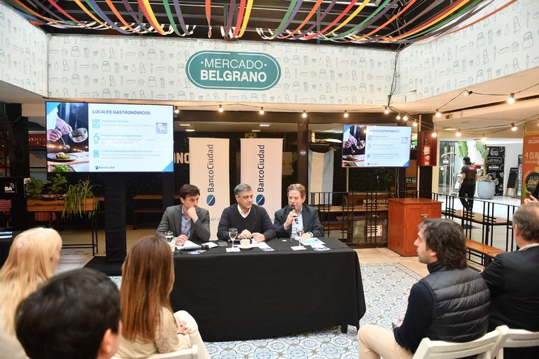 Jorge Macri en el Banco Ciudad Foto: Banco Ciudad