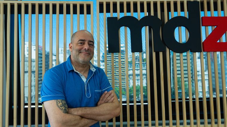 Sebastián Presta comenzó a hacer sketches de humor junto a Sebastián Wainraich en Kitsch TV, un segmento del programa Duro de Domar Foto: Agustín Tubio/MDZ