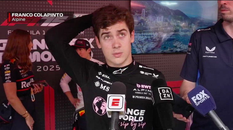 Colapinto tuvo un buen domingo, aunque no un gran fin de semana. Foto: Captura