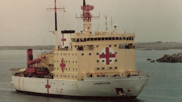 El buque hospital Almirante Irízar. Foto: Gentileza