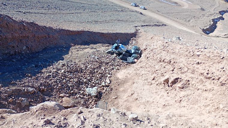 Un motociclista de 70 años sufrió un accidente cuando intentaba subir el Cristo Redentor.&nbsp;
