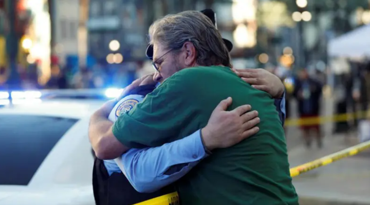La ciudad de Nueva Orleans, en Luisiana (sur de Estados Unidos), quedó conmocionada por el ataque perpetrado durante las celebraciones de Año Nuevo. Foto: AP