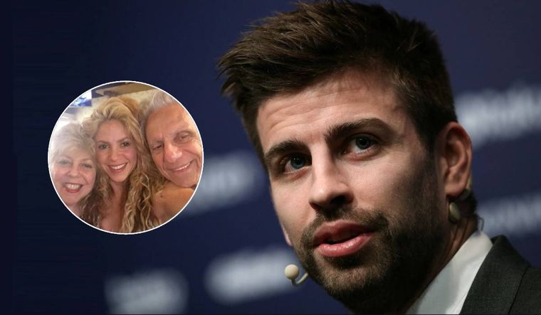 Gerard Piqué, con los tacones de punta hacia los padres de Shakira.