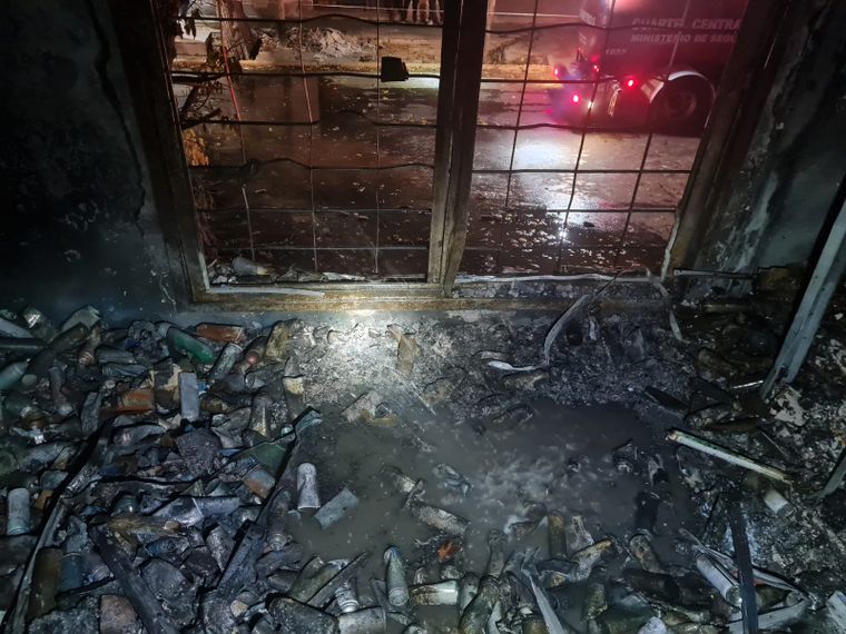 Incendio en un comercio de Guaymallén