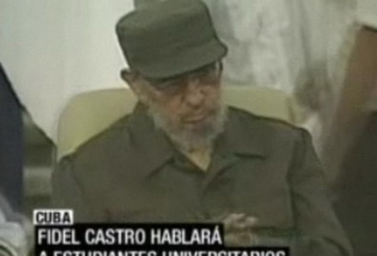 Un Fidel más viejo y débil.