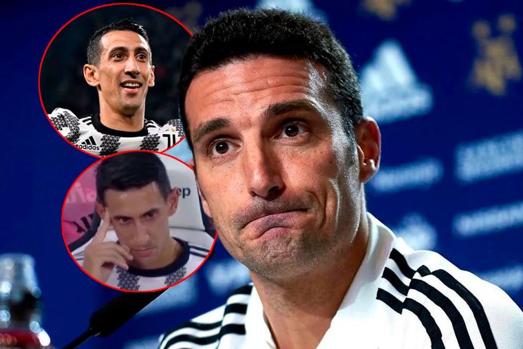 Scaloni vio un gran debut de Di María que terminó con molestia y preocupación.