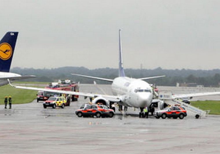 Uno de los aviones que tuvo el problema.