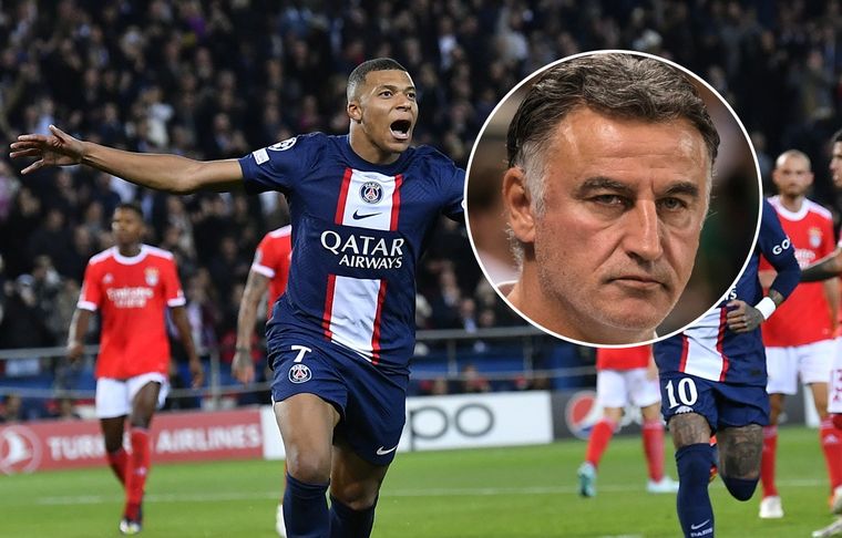 Kylian Mbappé - Christophe Galtier El técnico de PSG y una respuesta tajante sobre el rumor de que Mbappé querría irse del club.