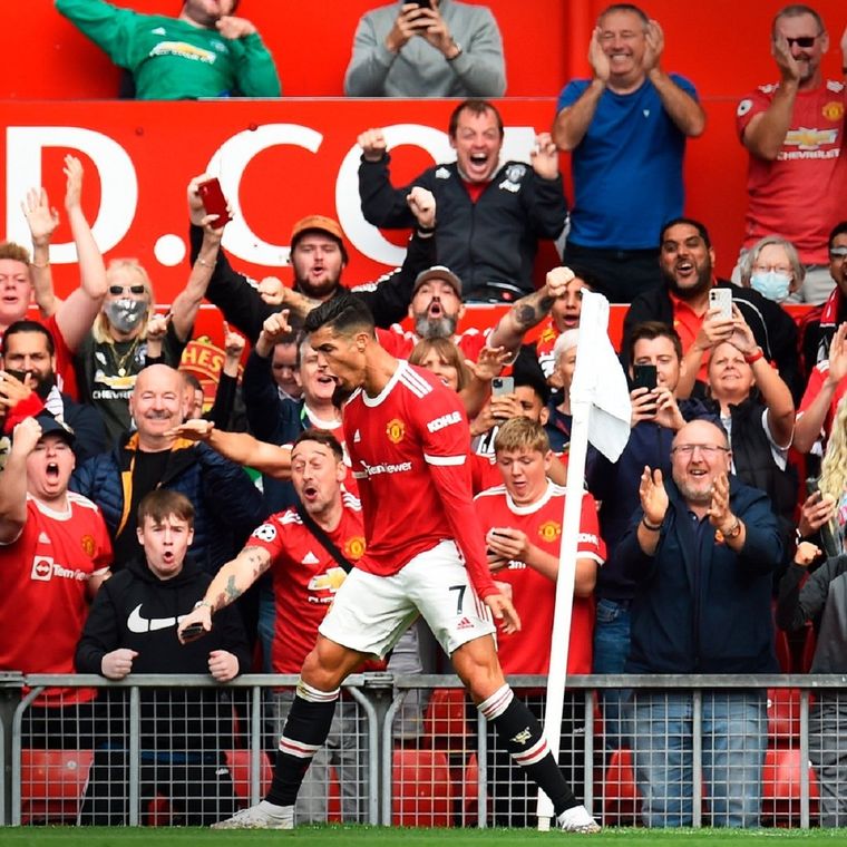 Cristiano celebra uno de sus goles. Foto: TNT Sports