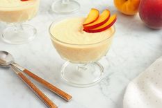 Mousse de melocotón Una receta simple y deliciosa para hacer en pocos pasos. Foto: Bon Viveur