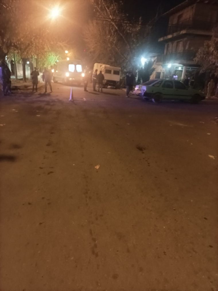 La escena del accidente en San Rafael Foto: Gentileza