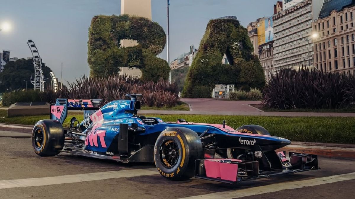 Cuenta regresiva: presentaron el Fórmula 1 que Franco Colapinto manejará en Palermo