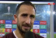 Carlos Izquierdoz, tras la derrota de Lanús. Foto: Captura Carlos Izquierdoz, tras la derrota de Lanús. Foto: Captura