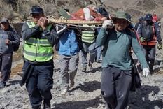 La mujer fue trasladada por el equipo de rescate