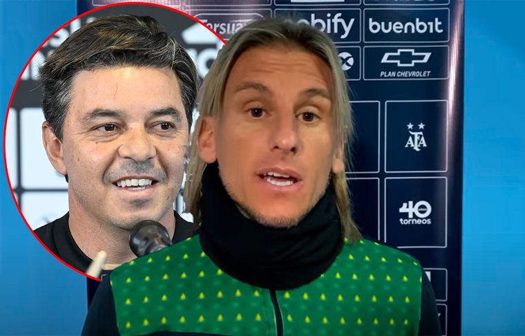 Tras el 0-4, Beccacece evitó agrandar la polémica con Gallardo.