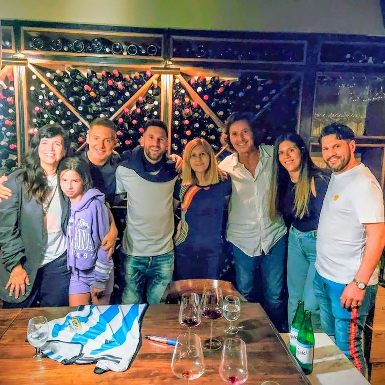 Messi en la Cava de Don Julio. Foto: Instagram
