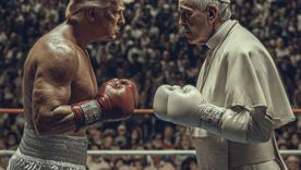 Así imagina la IA una confrontación entre Donald Trump y León XIV. Imagen de Midjourney IA Así imagina la IA una confrontación entre Donald Trump y León XIV. Imagen de Midjourney IA