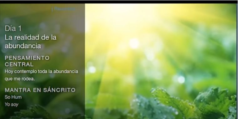 Se trata de una meditación para crear abundancia.