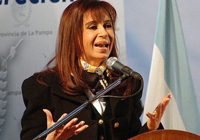 La presidenta Cristina Fernández de Kirchner.