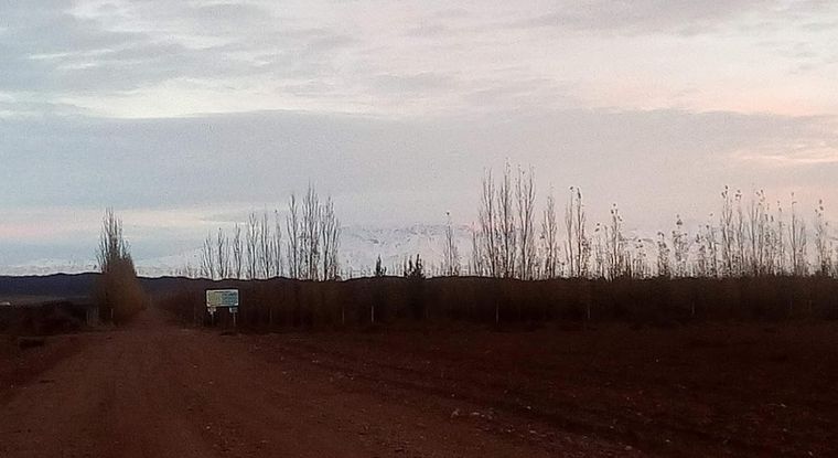 La pareja estaba en el ingreso del terreno ubicado en Villa Manzano, Neuquén.