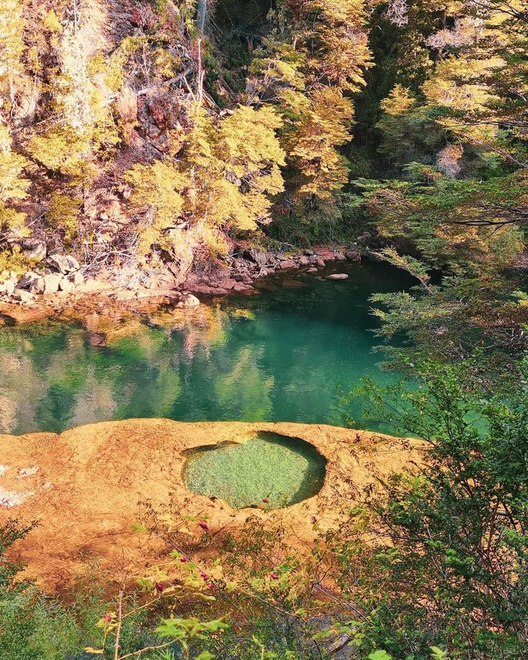 Una postal paradisíaca de este esplendoroso lugar. Foto: @elbolsonpatagonia