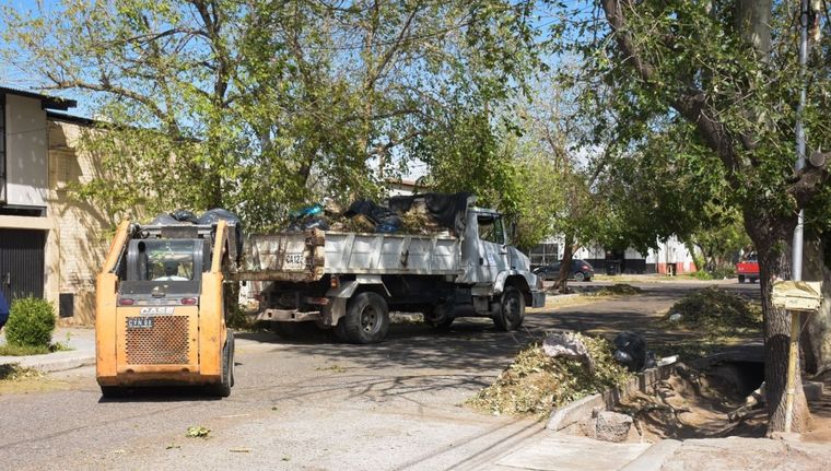 Camiones de la planta de servicios de la municipalida de San Rafael Foto: Municipalidad de San Rafael