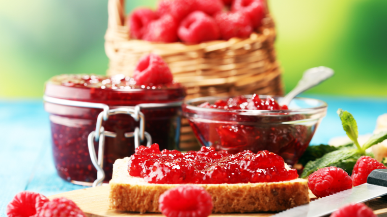 Receta de mermelada de frambuesa para disfrutar