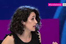 Javier Milei y Julia Mengolini, en un tenso ida y vuelta Foto: Captura de pantalla Youtube C5N.