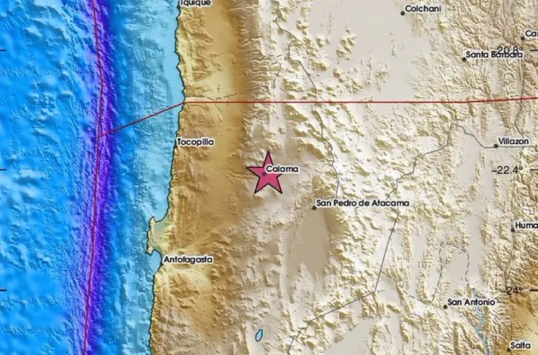 Se registró un fuerte sismo en el norte de Chile.&nbsp;