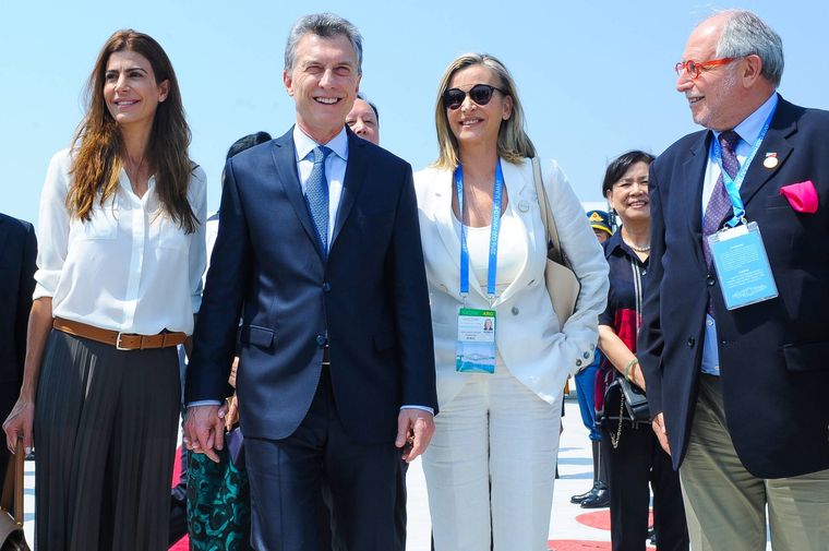Diego Guelar junto a Mauricio Macri durante la visita del mandatario a China en 2016. Diego Guelar junto a Mauricio Macri durante la visita del mandatario a China en 2016.