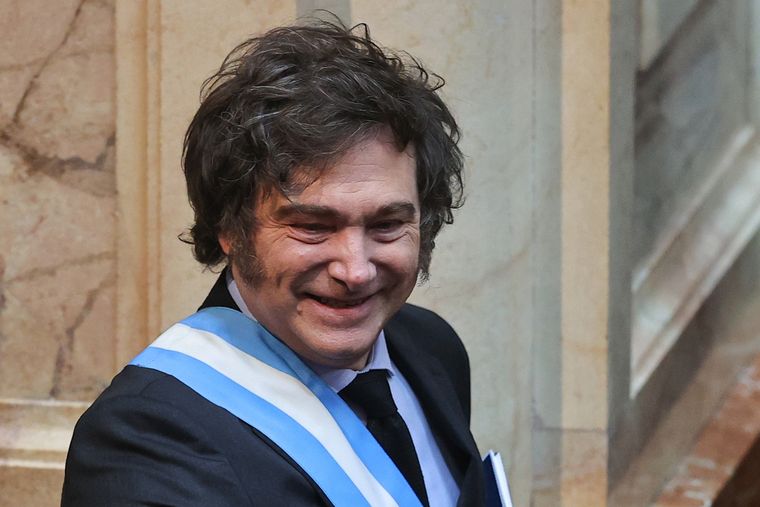 Javier Milei dará su discurso en la tarde de este martes Foto: EFE