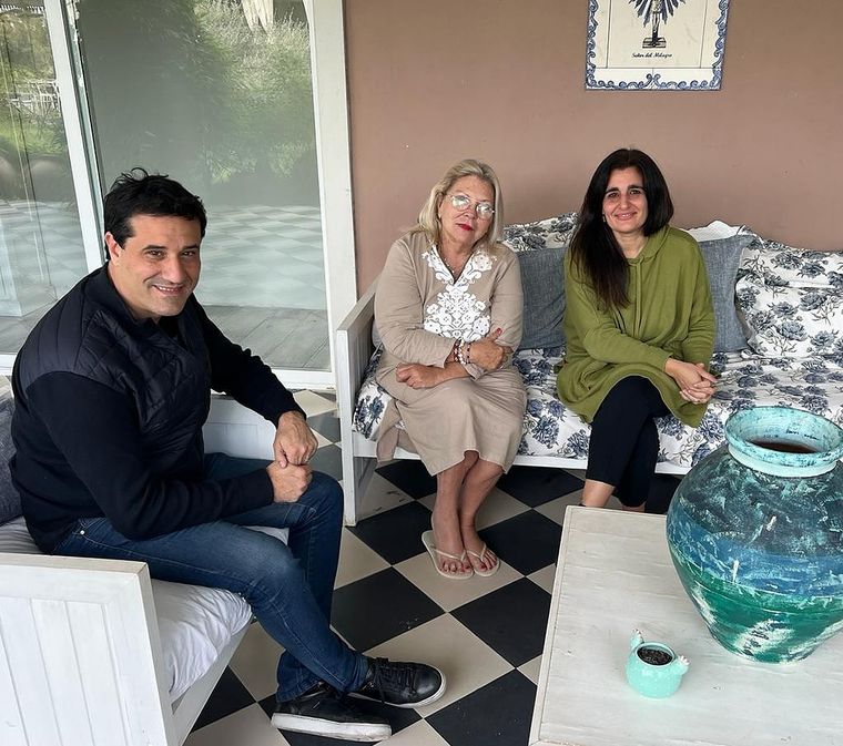 Elisa Carrió realizó un desesperado llamado a la unidad junto a Maxi Abad Foto: Twitter Elisa Carrió