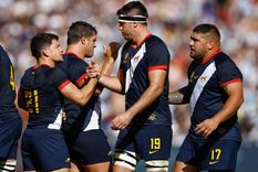 Los Pumas están en cuartos donde se medirán ante Gales. Foto: NA Los Pumas están en cuartos donde se medirán ante Gales. Foto: NA