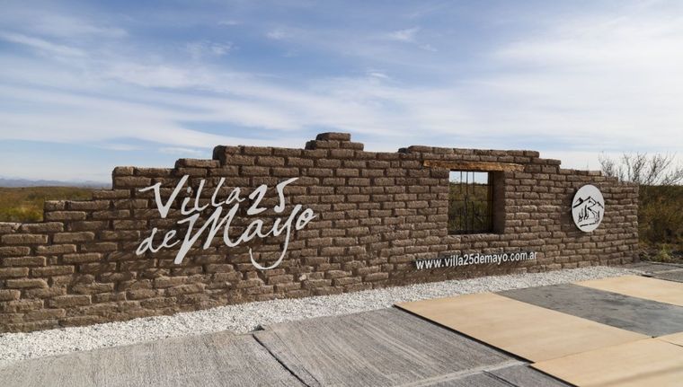 El ingreso a la Villa 25 de Mayo. Foto: Municipalidad de San Rafael