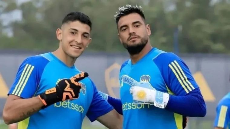 Los arqueros pelearán por un lugar en la consideración de Pintita. Foto: Boca Juniors