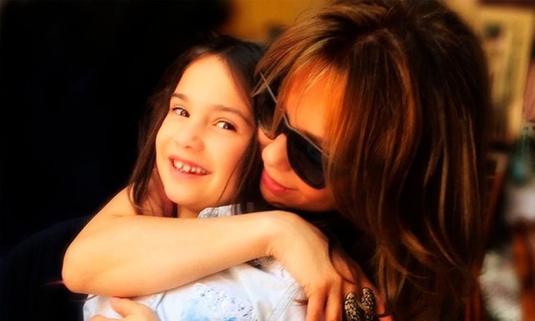Thalía y su hija Sabrina Sakae Foto: Archivo