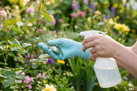 Aliado en la jardinería: cómo usar el bicarbonato contra plagas. Foto: Gemini IA Aliado en la jardinería: cómo usar el bicarbonato contra plagas. Foto: Gemini IA