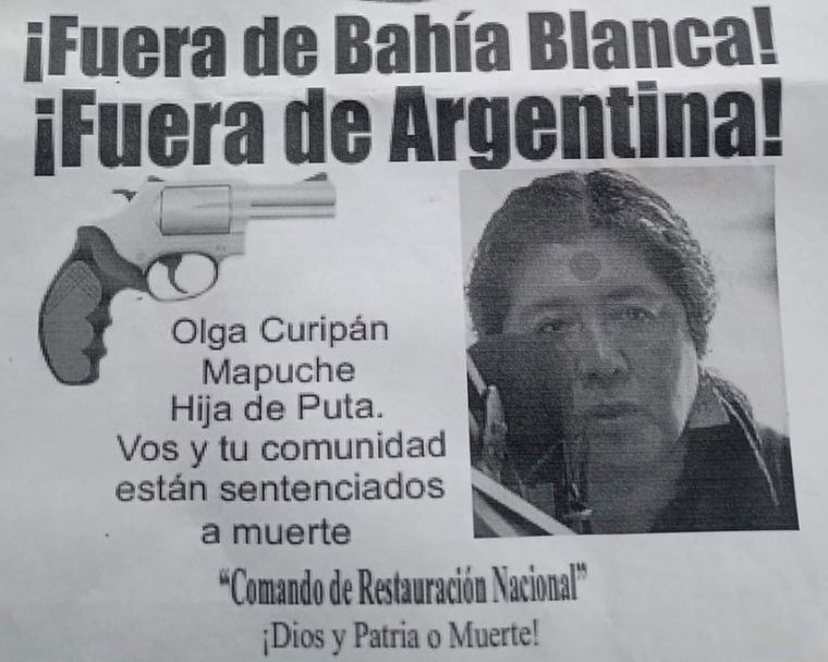 El panfleto que, según varios medios bahienses, sorprendió a los vecinos del barrio San Cayetano