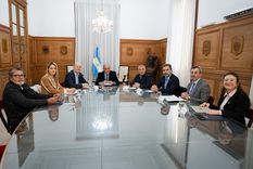 Guillermo Francos, Federico Sturzenegger, Alfredo Cornejo, Cristian Ritondo, Carolina Losada, Martín Rapallini y Gerardo Martínez vuelven a confluir en un encuentro del Consejo de Mayo en la Casa Rosada.