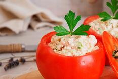 Tomates rellenos Foto: Nadirtips