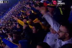 el cantito de los hinchas con pedido a la dirigencia en el arranque de boca - estudiantes