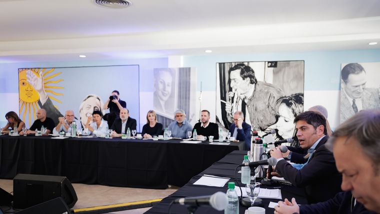 Kicillof presidió su primer reunión del PJ. Solo estuvieron los afines, que son mayoría.&nbsp;