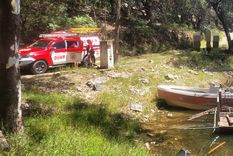 Un hombre de 35 años fue encontrado sin vida este viernes al mediodía en la costa del lago del Dique Los Molinos. Foto: Policía de Córdoba