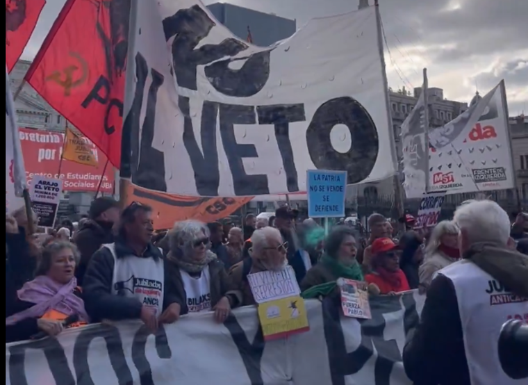 Este miércoles habrá una marcha “multisectorial” encabezada por organizaciones de jubilados, que coincidirán con las dos fracciones de la CTA y el gremio de estatales ATE.