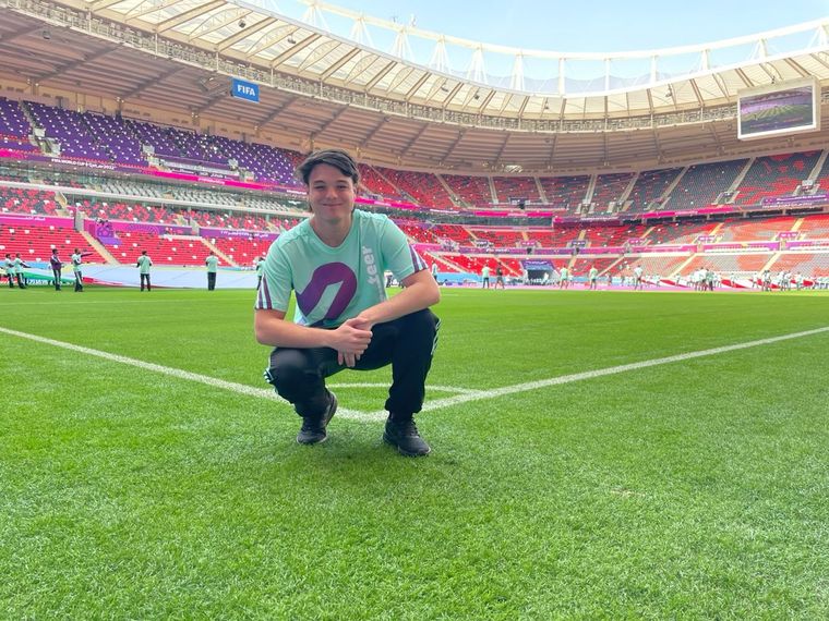 El chico mendocino contó la experiencia de ser voluntario en el Mundial de Qatar