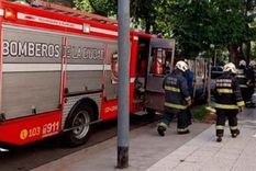 Bomberos de la Ciudad trabajaron en el lugar Foto: Noticias Argentinas