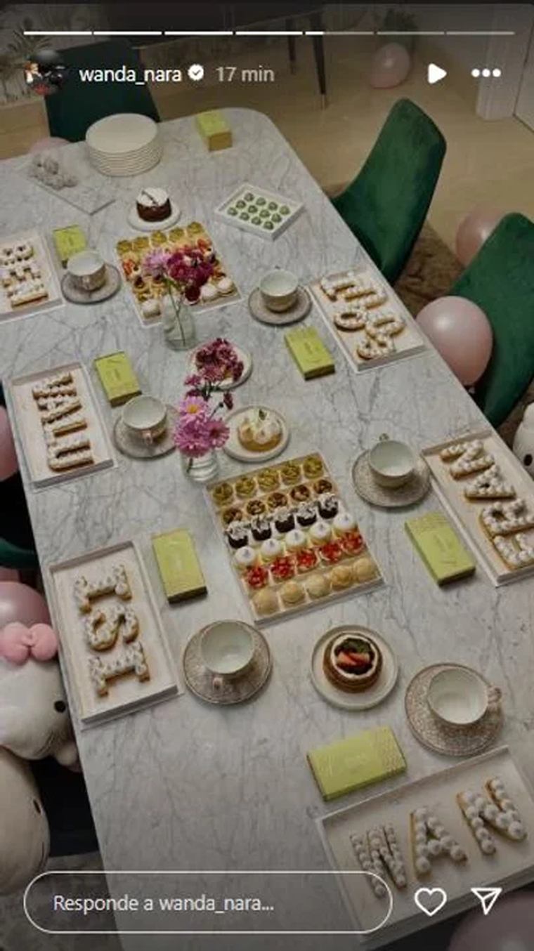 Wanda Nara subió las fotos de la bienvenida a su cuenta de Instagram. Wanda Nara subió las fotos de la bienvenida a su cuenta de Instagram.